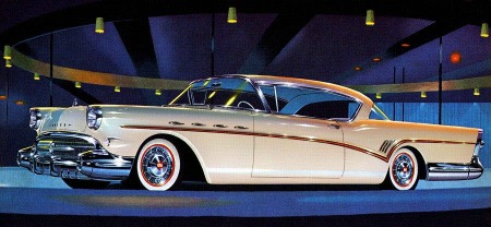 1957 Buick Roadmaster in all its Tail-fins and Chrome glory. A freeze-frame of a bygone era with some of the most beautiful cars ever made. 1957 Buick Roadmaster in all its Tail-fins and Chrome glory. A freeze-frame of a bygone era with some of the most beautiful cars ever made.