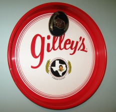 Mickey Gilley's serving tray purchased new at Gilley's nightclub in Pasadena, Texas. Doo-Wah Days would be Mickey Gilley's final Top 10 hit.