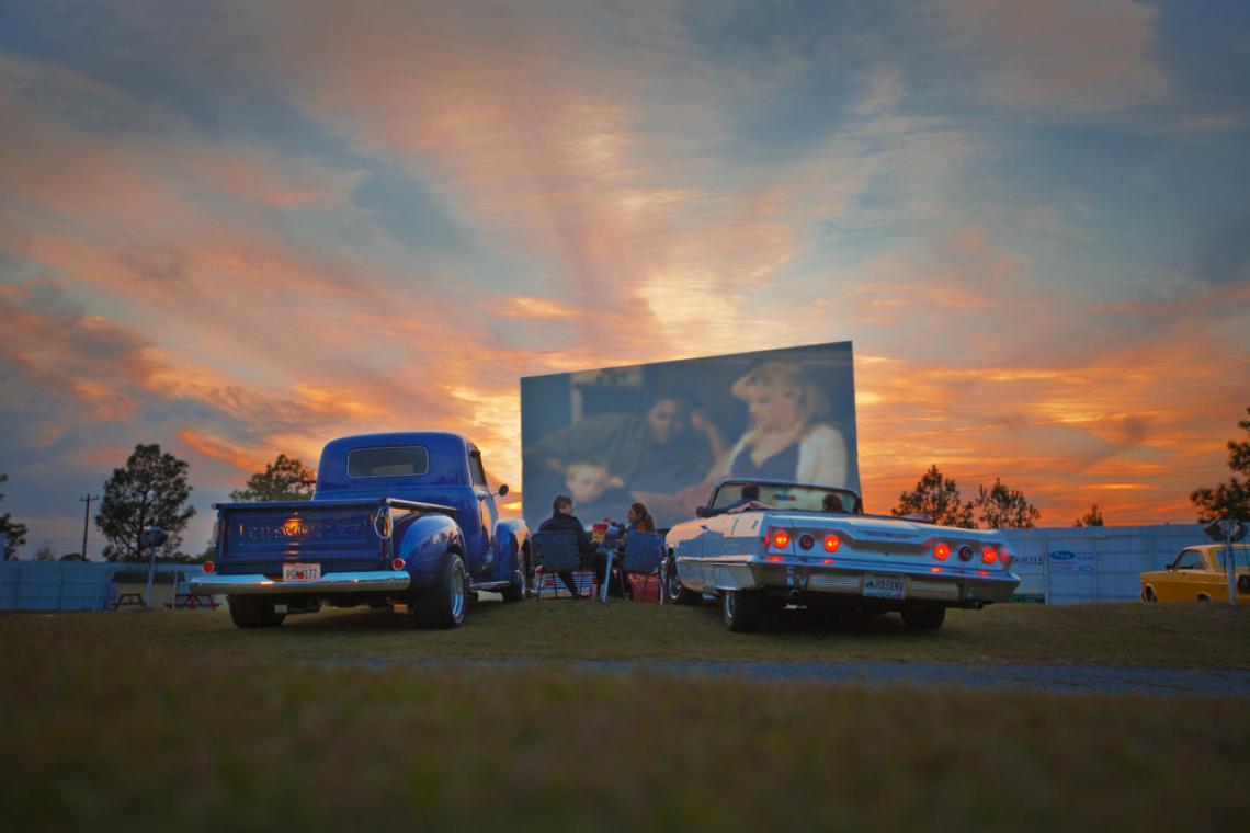 Jesup Drive-in has been servicing guests on the Georgia coast since 1948. 1950s car hops set the tone for a - good ol' days - family night of entertainment.