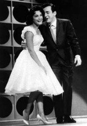 Connie Francis and Bobby Darin in late fifties. Connie Francis and Bobby Darin in late fifties.