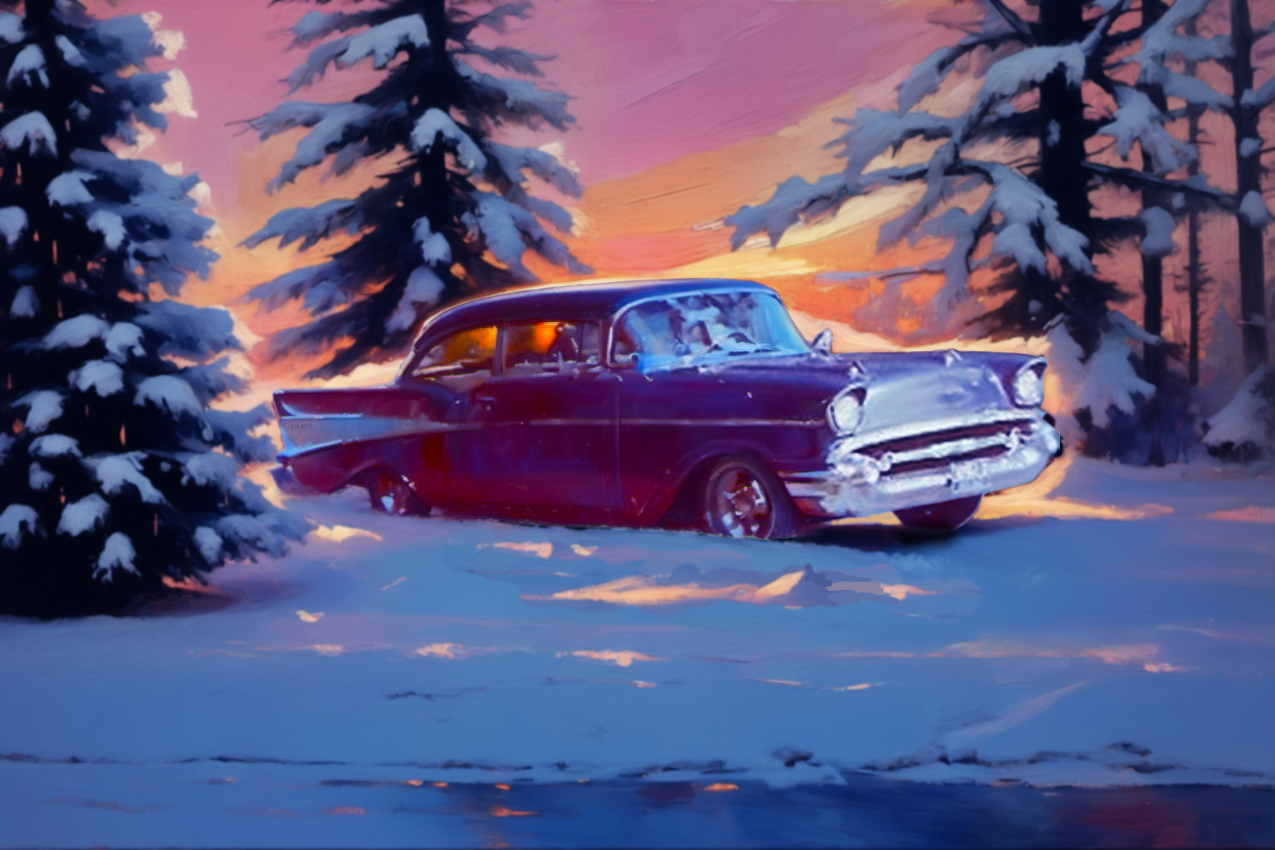 Danny 57 blue chevy