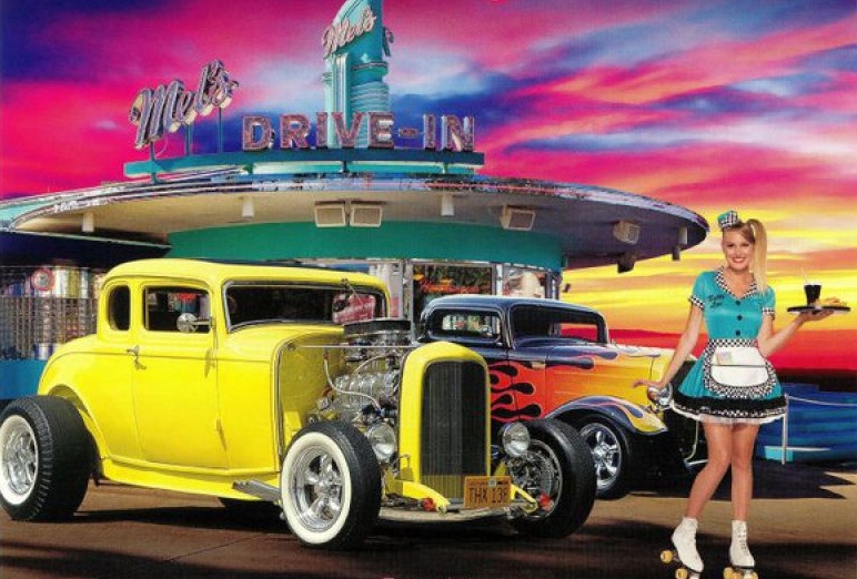 Cruisin' the Drive-in restaurants. Cruisin' the Drive-in restaurants.