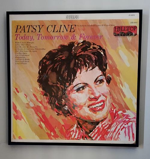 Patsy Cline 1964 Framed Album Cover Art. Patsy Cline 1964 Framed Album Cover Art.